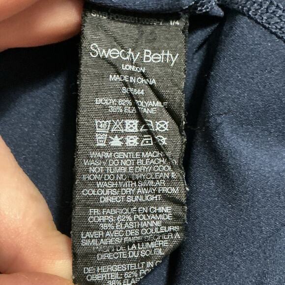 Sweaty Betty Power Workout Full Zip Jacket Navy Blue Small - Picture 7 of 9